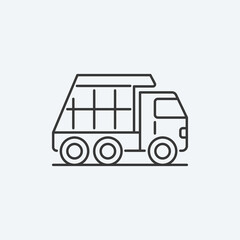 Rubbish car icon. Garbage truck symbol modern, simple, vector, icon for website design, mobile app, ui. Vector Illustration
