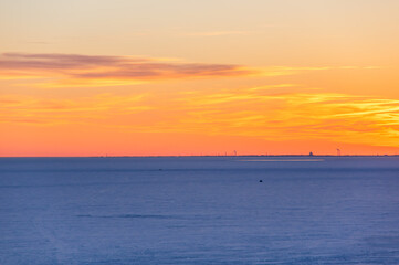 Fototapeta na wymiar Panoramic view of the Finnish Gulf