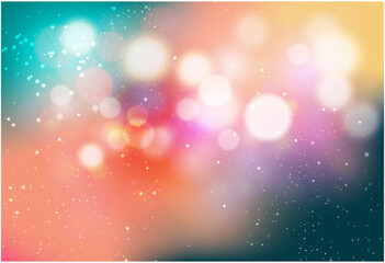 Abstract blurred soft focus bokeh of bright pink color background concept, copy space, Vector illustration