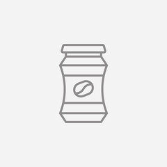 Coffee jar icon. Instant coffee powder symbol modern, simple, vector, icon for website design, mobile app, ui. Vector Illustration