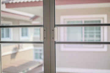 mosquito net wire screen on house window protection against insect