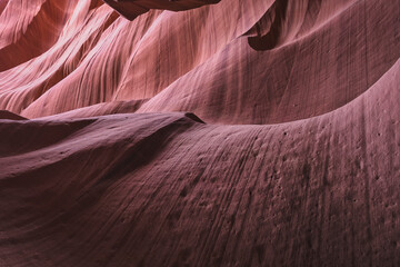 Interior de Antelope Canyon en Estados Unidos