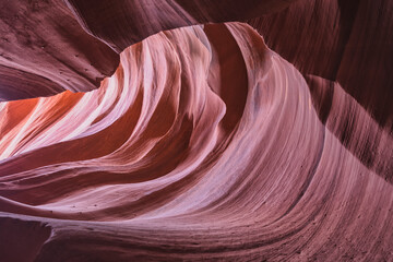 Interior de Antelope Canyon en Estados Unidos
