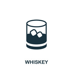 Whiskey icon. Simple element from drinks collection. Creative Whiskey icon for web design, templates, infographics and more