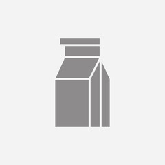 Milk pack icon. Package symbol modern, simple, vector, icon for website design, mobile app, ui. Vector Illustration