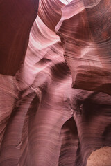 Interior de Antelope Canyon en Estados Unidos