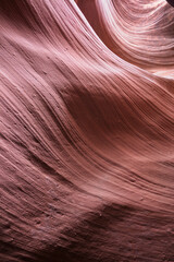 Interior de Antelope Canyon en Estados Unidos