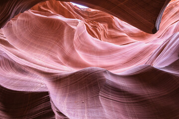 Interior de Antelope Canyon en Estados Unidos