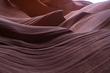 Interior de Antelope Canyon en Estados Unidos