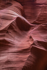 Interior de Antelope Canyon en Estados Unidos