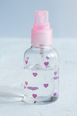 Facial. Cream, sponge, soap, spray