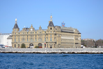 Obraz premium Istanbul - Haydarpaşa Historical train station before the fire.
