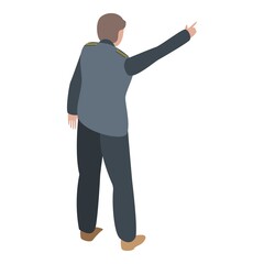 Anti fraud officer icon. Isometric of anti fraud officer vector icon for web design isolated on white background