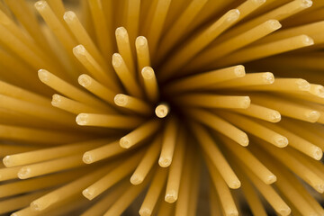 Spaghetti Top View. Abstract background