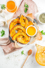 Baked Hokkaido pumpkin