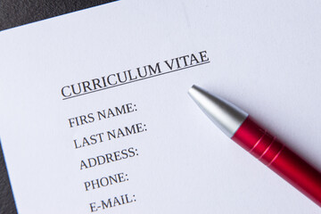 Draw up a Curriculum Vitae, filling in a form