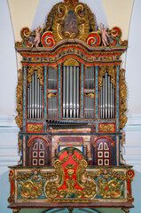 Iglesia de la Virgen de La Jonquera, Organo barroco, La Pobla de Cérvoles,  Les Garrigues, Lleida,...