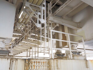 rainbow bridge tokyo looking up view