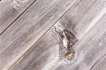 Old boards with knot. Wooden background of the boards.