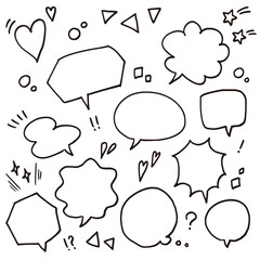 吹き出し　素材