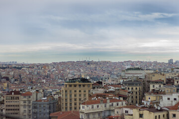 Fototapeta na wymiar view of Istanbul from the Galata tower