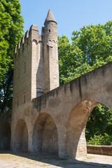 Fototapeta na wymiar Ruin of the old city wall in Speyer / Germany