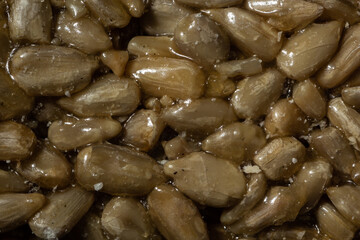 Sunflowers seeds bar with honey. Sunflowers seeds mixed with honey, Georgian sweet 