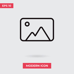 Photo icon vector. Image sign
