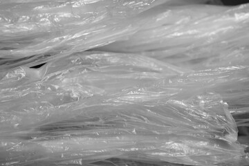 plastic bag surface with blur effect abstract background and texture for design	