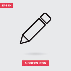 Pen icon vector. Pencil sign
