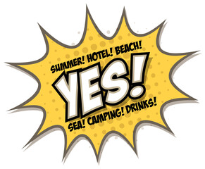 Naklejka premium camping sign