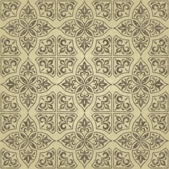 Obraz premium Gold vintage vector seamless pattern, wallpaper. Elegant classic texture. Luxury ornament. Royal, Victorian, Baroque elements. Great for fabric and textile, wallpaper, or any desired idea.