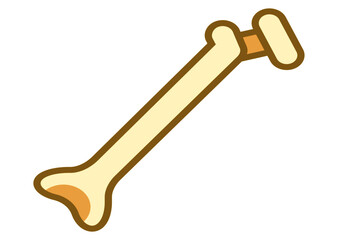 vector illustration of modern  icon bone , Bone icon.