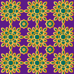 Fototapeta premium Islamic scandinavian pattern design texture on purple background