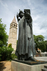 Famous statue in Split, Croatia