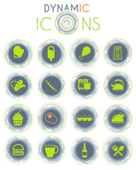 Food and kitchen dynamic icons