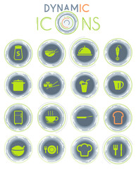 Food and kitchen dynamic icons