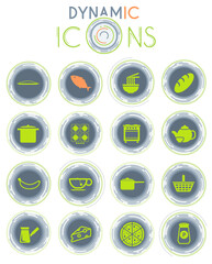 Food and kitchen dynamic icons