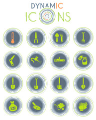garden tools dynamic icons