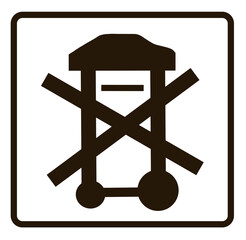 Illustration of packing symbol on white background