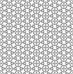 Continuous Geometric Vector Circular Repeat Texture. Repetitive Line Graphic Continuous Array Pattern. Seamless Fabric Round 