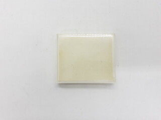 Transparent Luxury Plastic Glass Jewelry Show Case in White Isolated Background