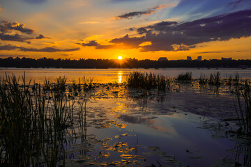 
Dawn sky in the city