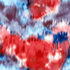 Seamless Endless Abstract Tie Dye Gradient Marble Batik Pattern Blurred Wavy Background