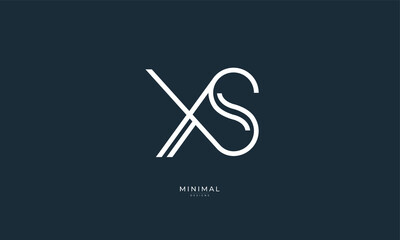 Alphabet letter icon logo XS