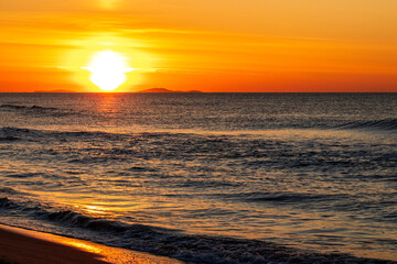 Sonnenuntergang am Meer 