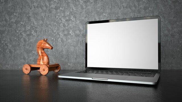 Wooden Trojan Horse Notebook