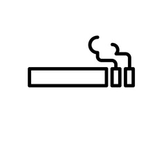 Smoking Cigarette Icon Vector Illustration