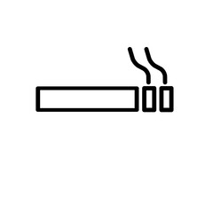 Smoking Cigarette Icon Vector Illustration