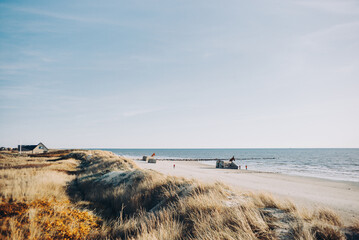 Nordseestrand in Blåvand in Dänemark